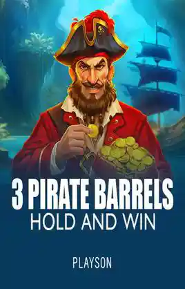 3 Pirate Barrels Hold And Win