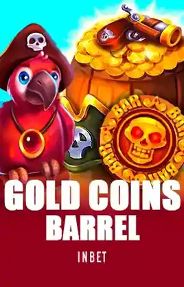 Gold Coins Barrel